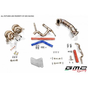 KIT COLLETTORE ATTACCO TURBO T25 CON KIT DOWNPIPE E TUBO ACQUA